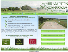 Tablet Screenshot of bramptonequestrian.co.uk